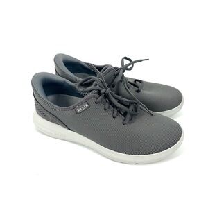 Kizik Madrid Eco-Knit Hands Free Slip-On Low Gray Sneakers Shoe Womens 8.5 Wide